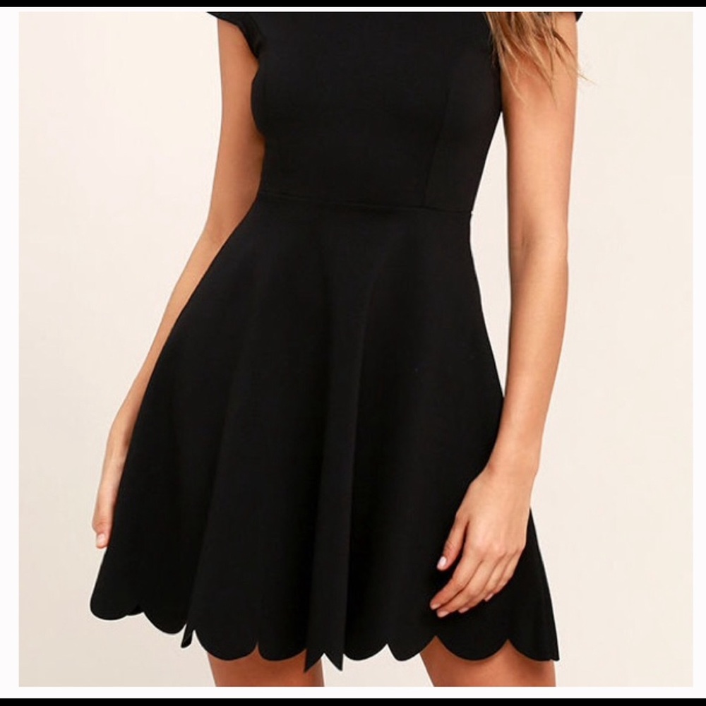 Lulus black skater dress